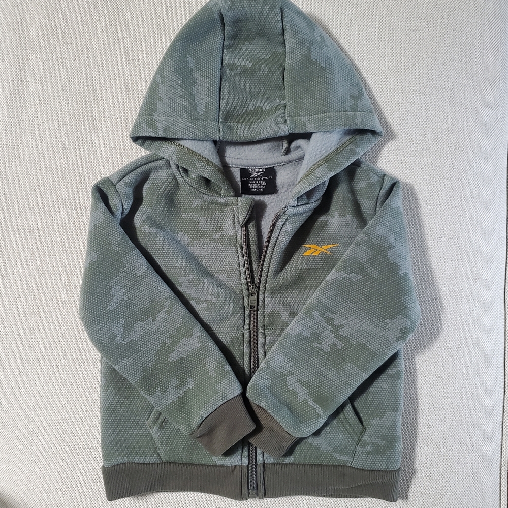 Reebok Camo Hooded Sweatshirt with Zipper